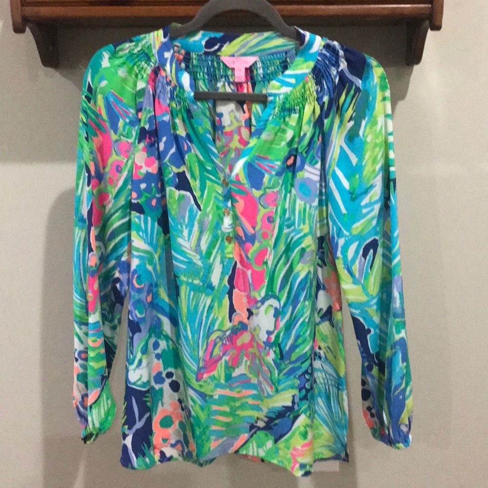 Lilly Pulitzer long sleeve blouse! Like new